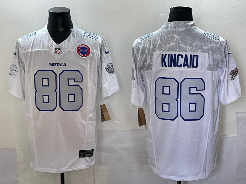 Men Buffalo Bills #86 Kincaid Nike White 2025 Rivalries Collection Limited NFL Jersey 005